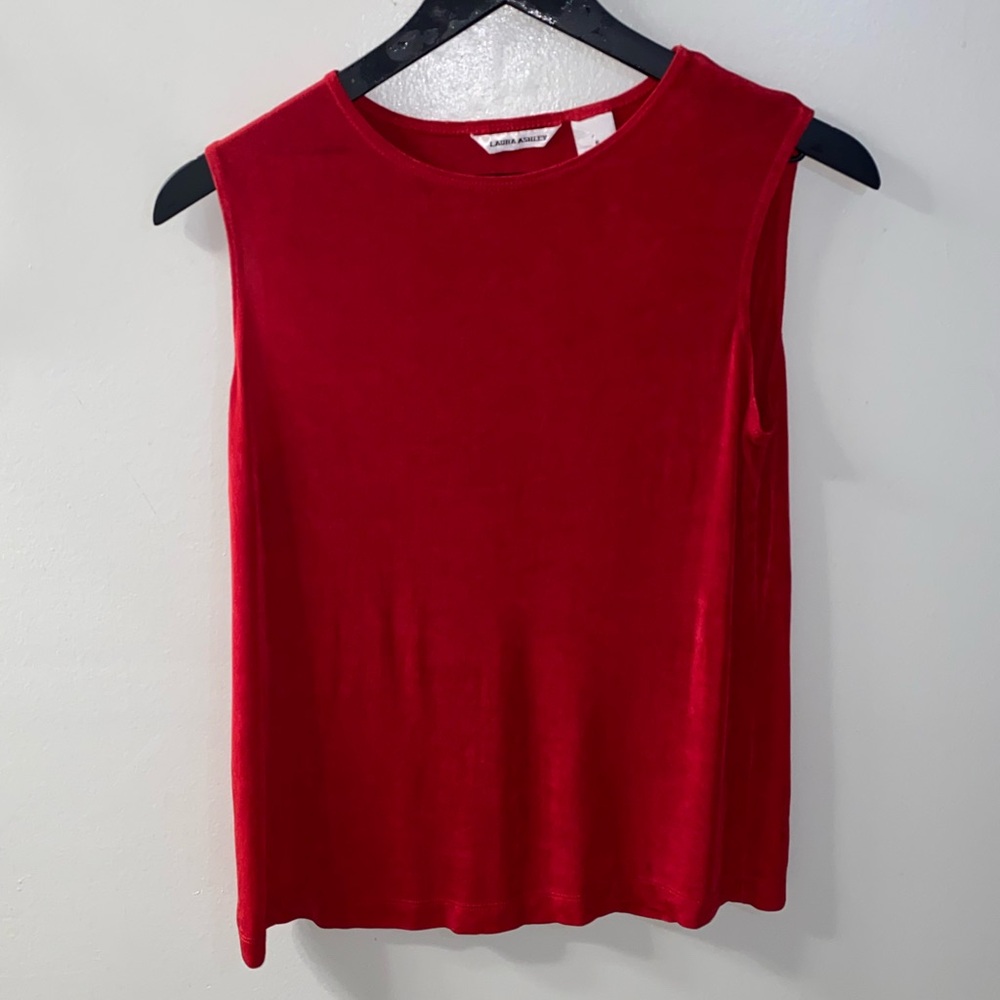 Red Laura Ashley Tank Top